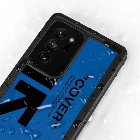 Black and Blue Arrows Galaxy Note20 Ultra 5G Waterproof Case